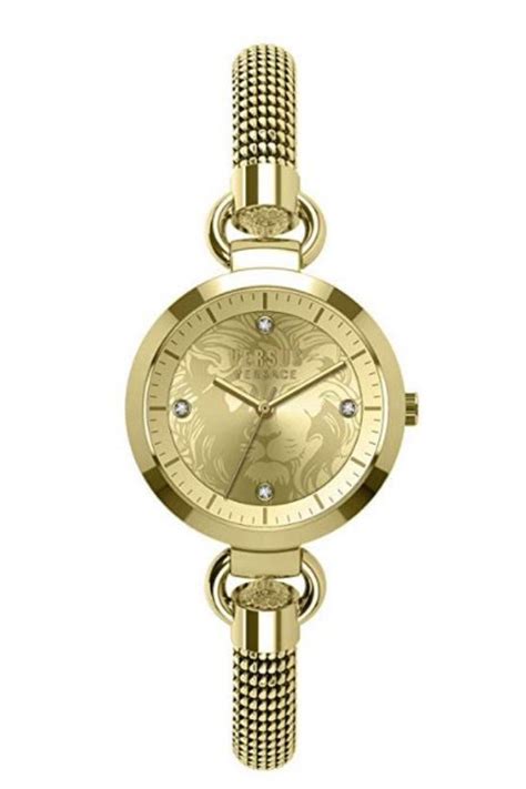 Versus Versace Womens Champagne 34 mm Roslyn Watch 